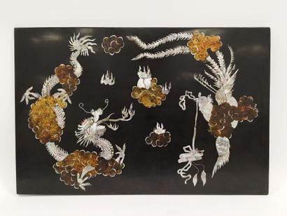 VIETNAM 

Lacquer panel representing a phoenix...