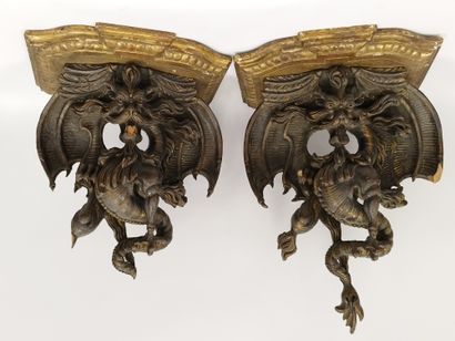 INDOCHINOIS WORK XIXth century

Pair of sconces...