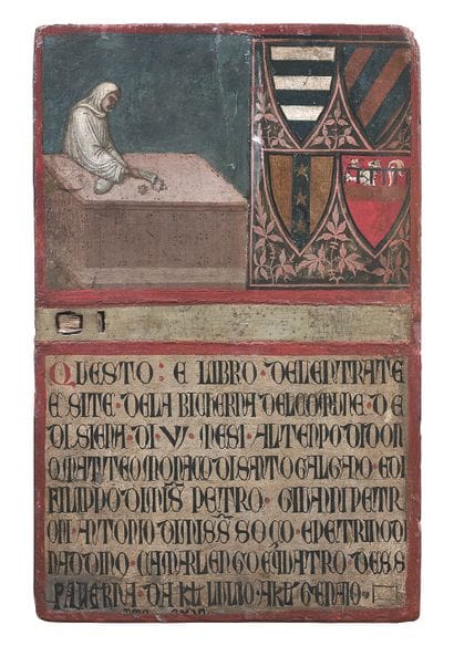 Tablet of the Biccherna, called tavoletta,...