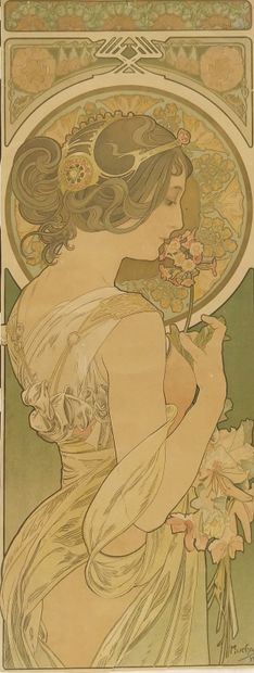 ALPHONSE MUCHA (1860-1939)

Dame à la fleur

Estampe...