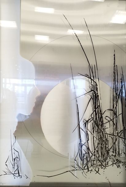 
M de LETTIS - XXème

TABLEAU en aluminium...