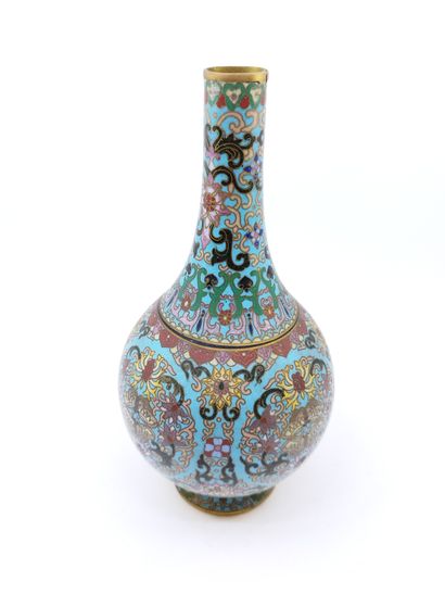 MODERN WORK CHINA

Pair of cloisonné vases,...