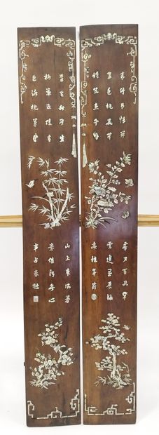 PART OF WOODEN ELEMENTS consisting of two...