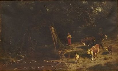 Karl GIRARDET (1813-1871)

Oil on canvas...