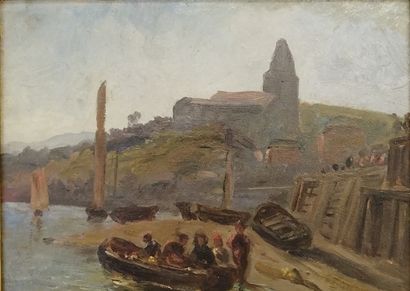Paul HUET (1803-1869)

Departure in a Boat,...