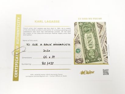 KARL LAGASSE (1981)

To Rob a Bank minimalist...