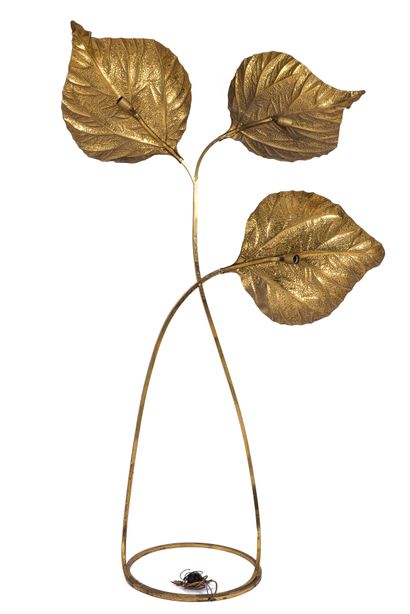 TOMMASO BARBI

Lampe en laiton à trois feuilles...