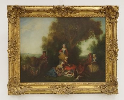LANCRET Nicolas (1690-1743) , copy of the...