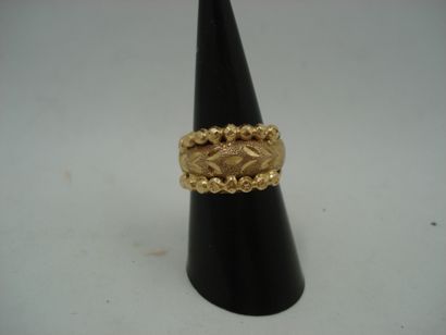 1 Bague Or jaune 18kt 5,30 g
