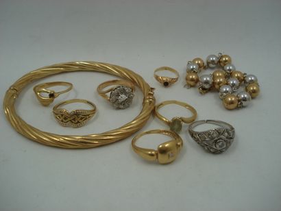 2 Bracelets Or 18kt 14,51 g deteriorés 3...
