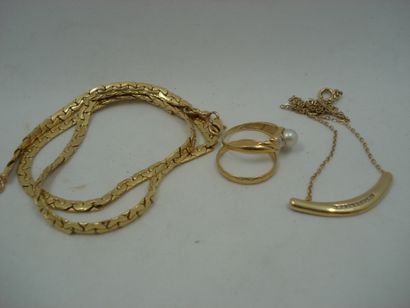 1 Collier Or 18kt 11,48 g maille haricots...