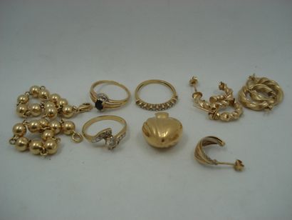 2 Paires boucles Or 18kt 3,16 g 1 Boucle...