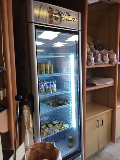 Vitrine réfrigérée, une porte