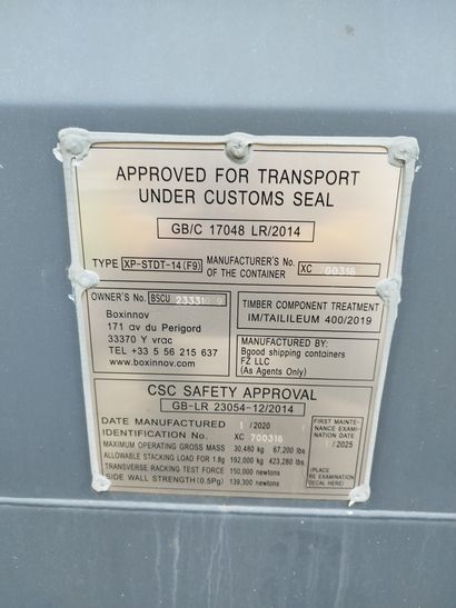 Container type XPSPD

Année 2020