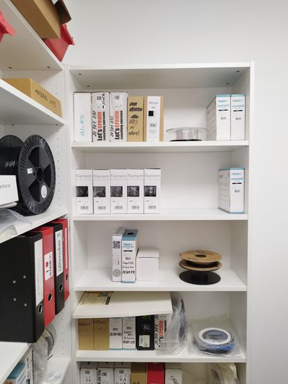 Stock de rouleaux de filaments