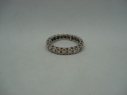 1 Bague Or 18kt et diamants 4,07 g deterioree...