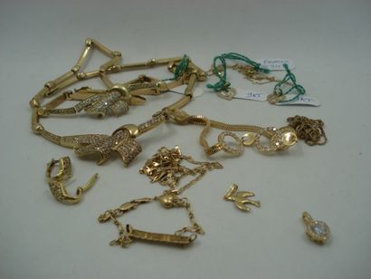 3 Bracelets Or 18kt et pierres 19,86 g 1...