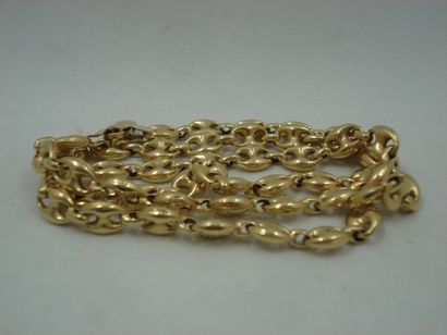 1 Chaîne Or 18kt 22,60 g deteriorée 