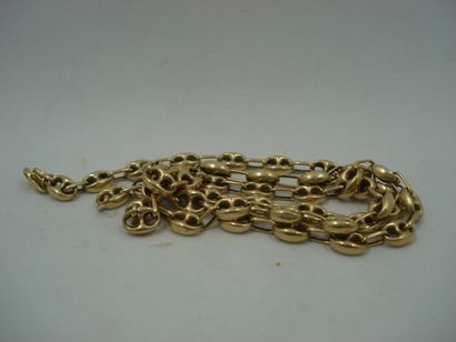 1 Chaîne Or 18kt 20,35 g grains de café 