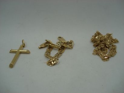 1 Chaîne Or 18kt 10,23 g 1 Bracelet Or 18kt...