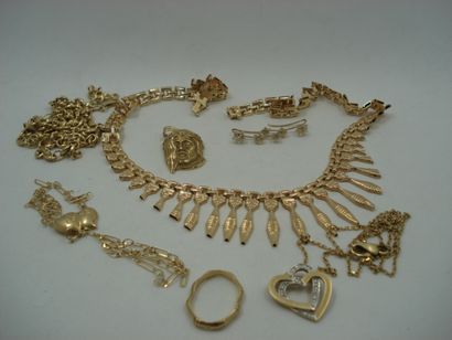 1 Bracelet Or 18kt 2,71 g 1 Collier Or 18kt...