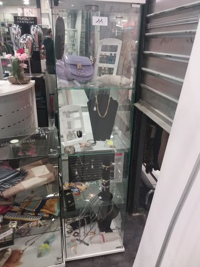 vitrine haute en verren
h 160 x l 41 x 36...