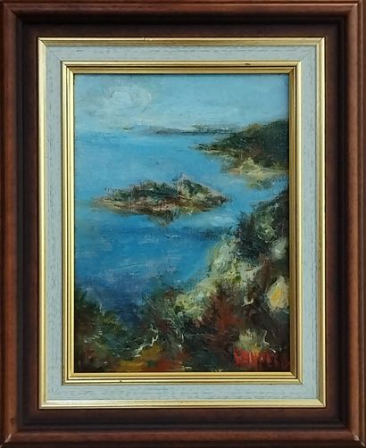 SEMPERE Flavien (1936-2022) 
Vue de port...