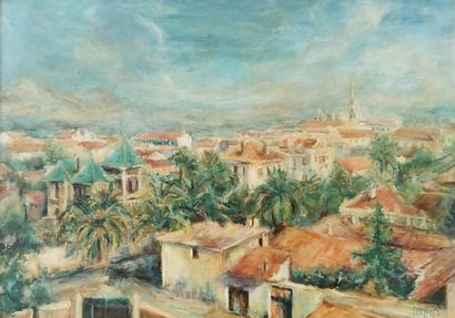 SEMPERE Flavien (1936-2022) 
Rio salado
Huile...