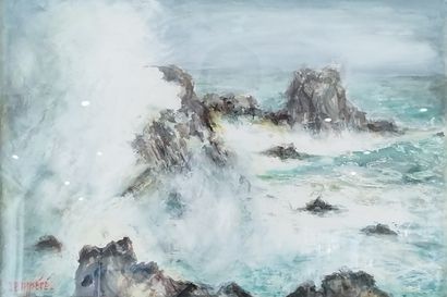 SEMPERE Flavien (1936-2022) 
La mer
Aquarelle...