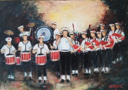 SEMPERE Flavien (1936-2022)
Big band Bagad
Huile...