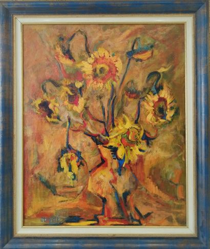 SEMPERE Flavien (1936-2022) 
Les soleils
Huile...