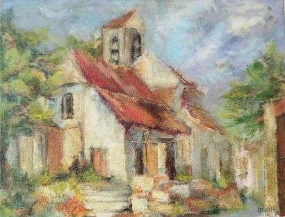 SEMPERE Flavien (1936-2022) 
L'eglise de...