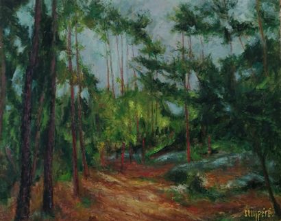 SEMPERE Flavien (1936-2022) 
Barbizon
Huile...