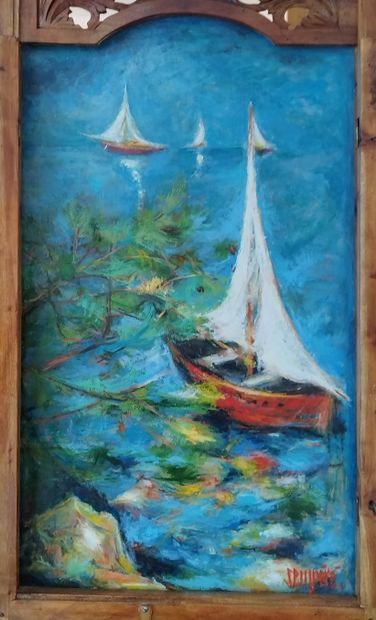 SEMPERE Flavien (1936-2022)
Voiliers dans...