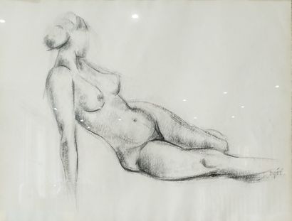 SEMPERE Flavien (1936-2022) 
Nu allongée
Dessin...