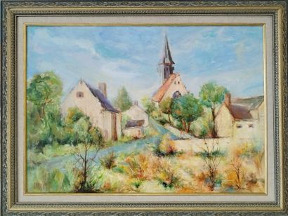 SEMPERE Flavien (1936-2022) 
Villers St Orien
Huile...