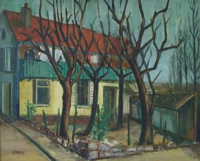 SEMPERE Flavien (1936-2022) 
Maison de famille
Huile...