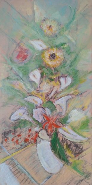 SEMPERE Flavien (1936-2022) 
Bouquet de fleurs...