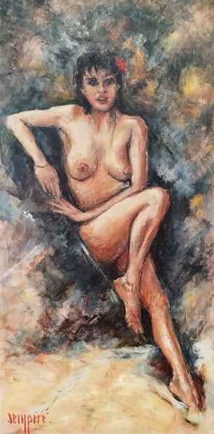 SEMPERE Flavien (1936-2022) 
Apres le bain...