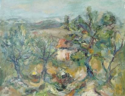 SEMPERE Flavien (1936-2022) 
Maison à Chalamelas
Huile...