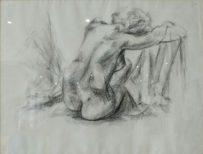 SEMPERE Flavien (1936-2022) 
Nue assise avachi...