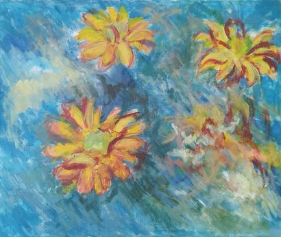 SEMPERE Flavien (1936-2022)
Fleurs sur fond...