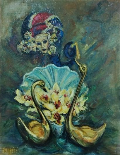 SEMPERE Flavien (1936-2022) 
Le masque et...