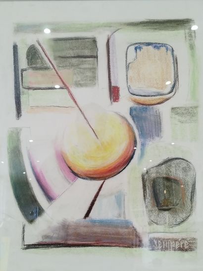 SEMPERE Flavien (1936-2022) 
Cosmos
Pastel...