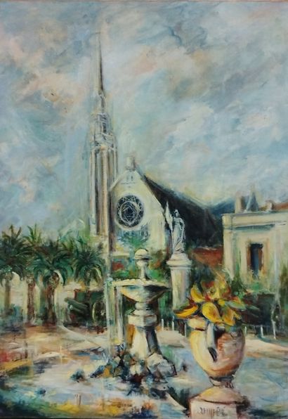 SEMPERE Flavien (1936-2022) 
L'eglise St...