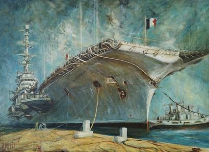 SEMPERE Flavien (1936-2022) 
Le clémenceau
Huile...