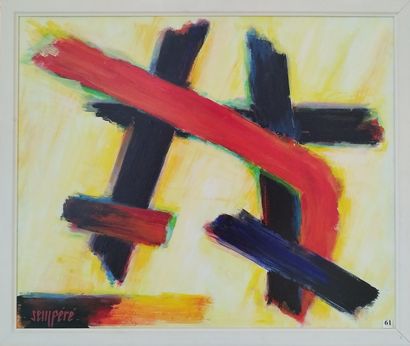 SEMPERE Flavien (1936-2022) 
Premonition
Huile...