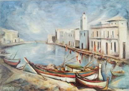 SEMPERE Flavien (1936-2022) 
Le vieux port...