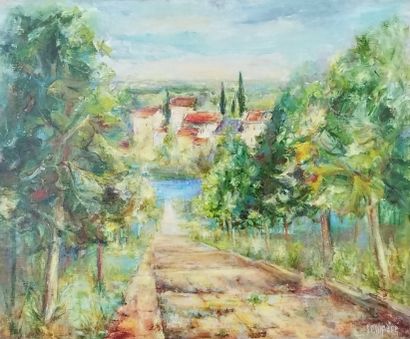 SEMPERE Flavien (1936-2022) 
Le bassin à...