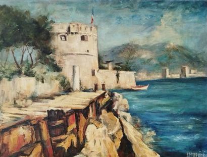 SEMPERE Flavien (1936-2022) 
Fort Balaguier
Huile...
